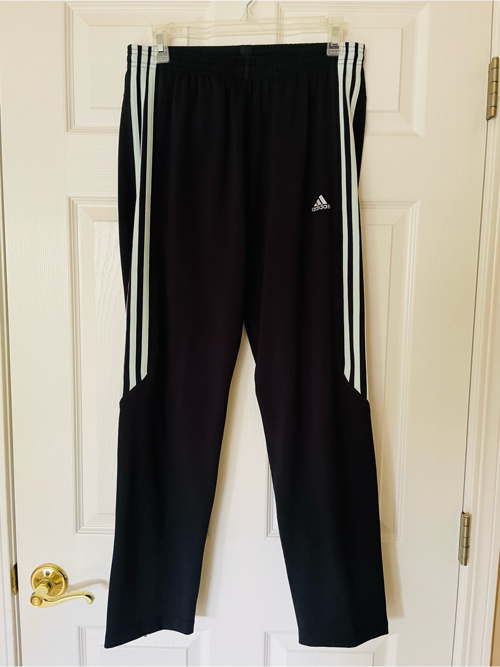 Adidas Tiro Track Pants Black Mint 3 Stripe Soccer Joggers - Picture 1 of 5